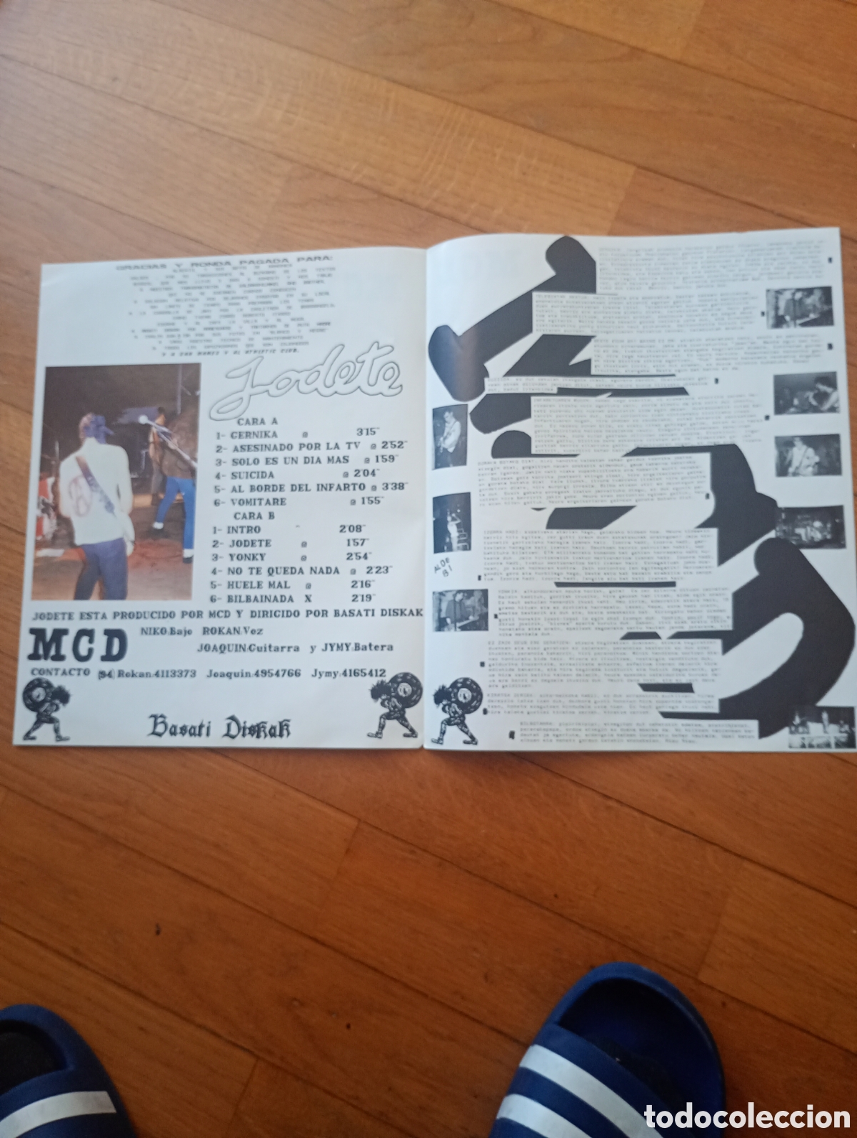 Discos de vinilo: MCS - Jodete. LP 1988 BDE 001 Basati diskak - Foto 6