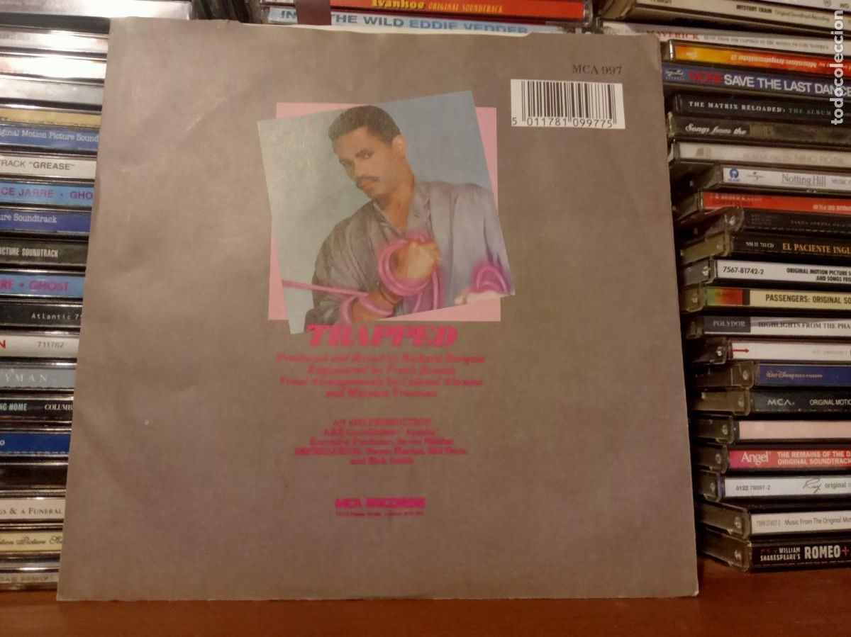 Discos de vinilo: Colonel Abrams &lrm;&ndash; Trapped (7&rdquo; Version) - simple UK 1985 - Foto 2