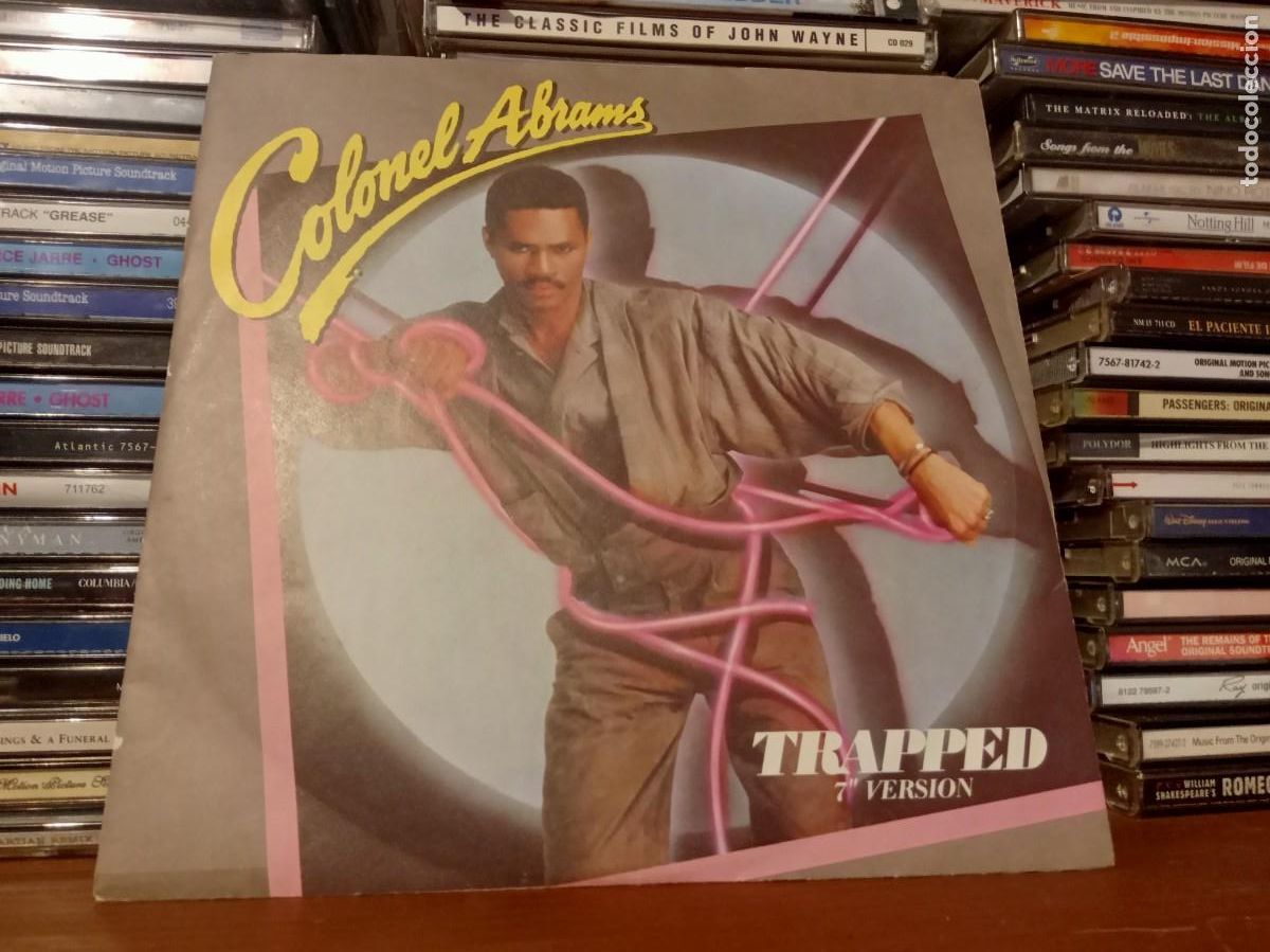 Discos de vinilo: Colonel Abrams &lrm;&ndash; Trapped (7&rdquo; Version) - simple UK 1985 - Foto 1