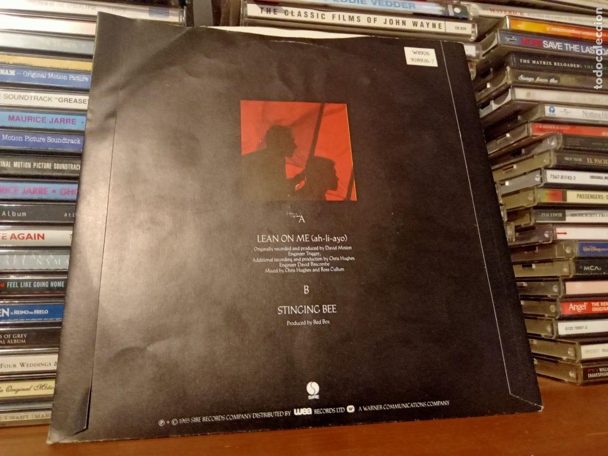 Discos de vinilo: Red Box &lrm;&ndash; Lean On Me - simple UK 1985 - Foto 2