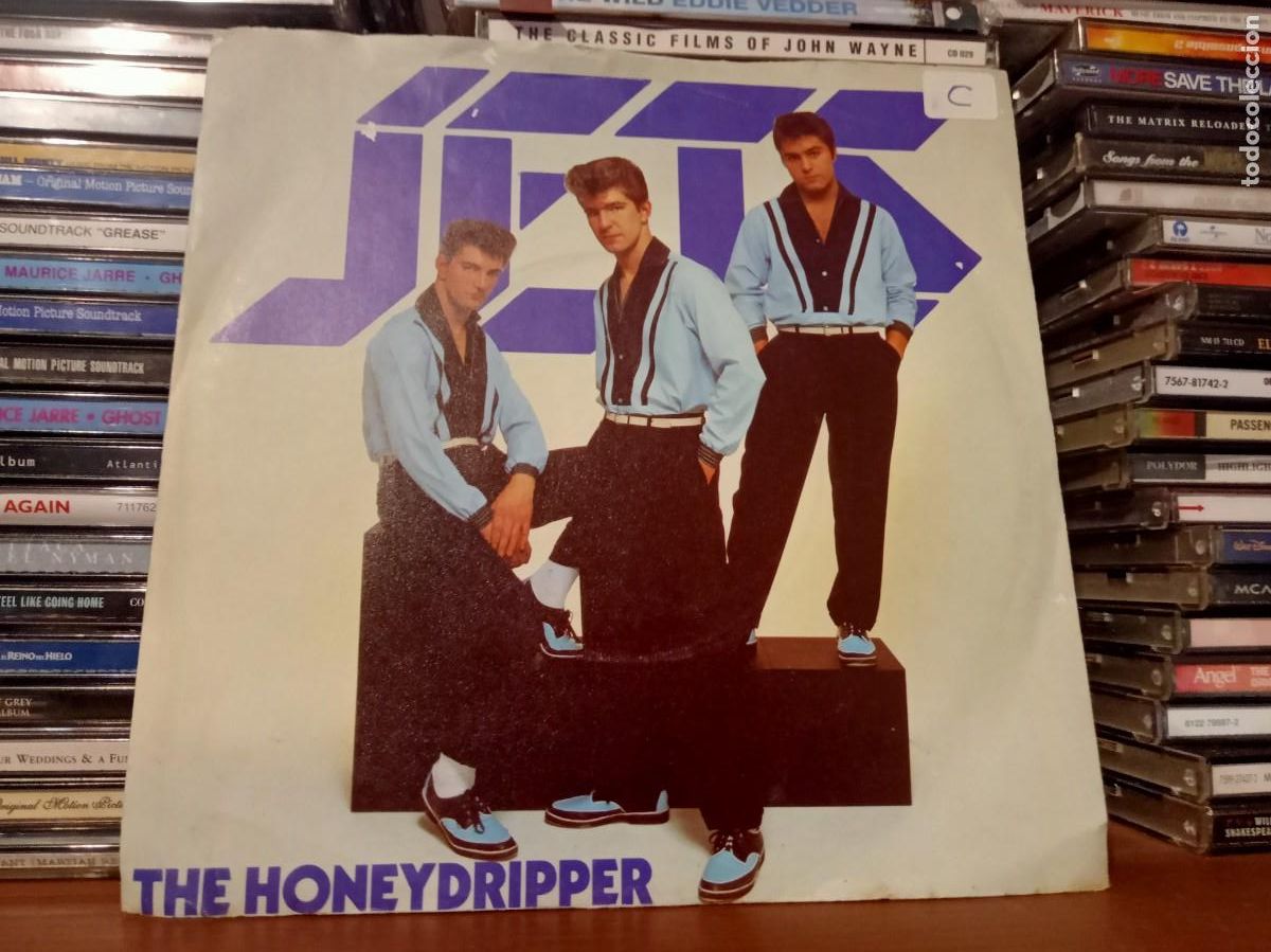 Discos de vinilo: Jets &lrm;&ndash; The Honeydripper - simple UK 1982 - Foto 1