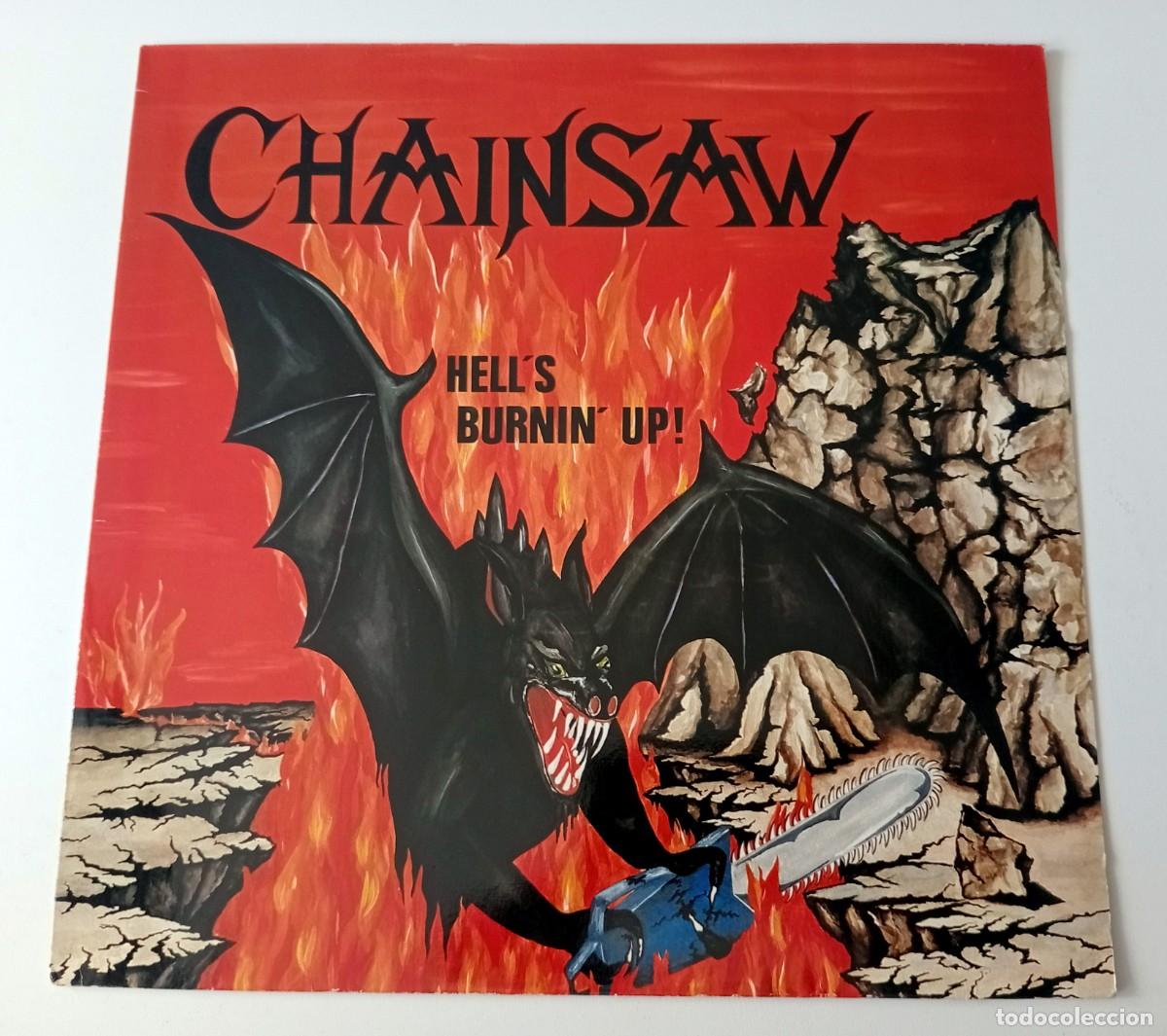 Discos de vinilo: LP CHAINSAW - HELL&acute;S BURNIN&acute; UP - Foto 1