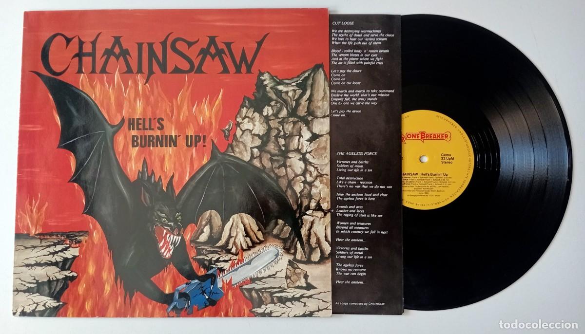 Discos de vinilo: LP CHAINSAW - HELL&acute;S BURNIN&acute; UP - Foto 3