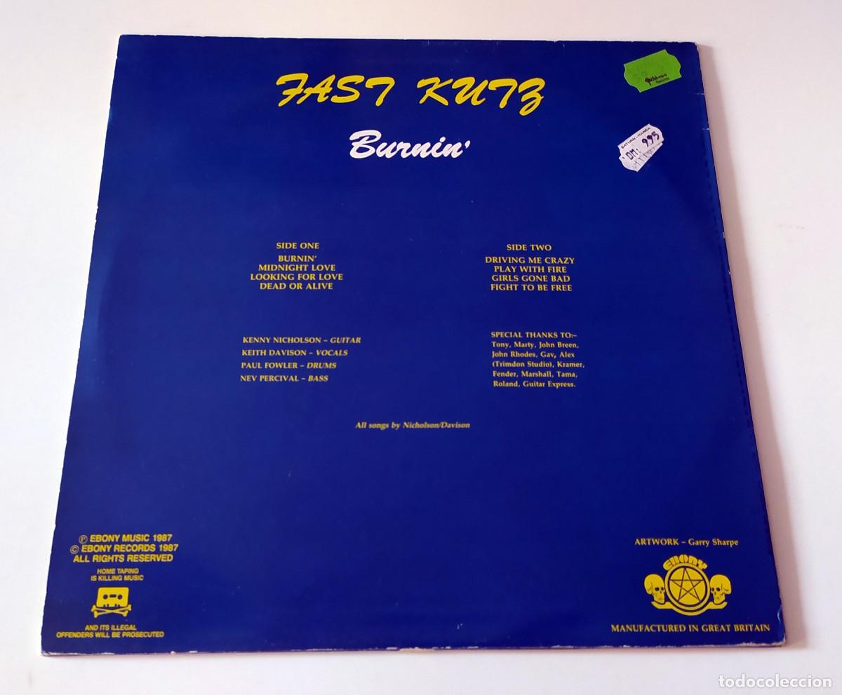 Discos de vinilo: LP FAST KUTZ - BURNIN&acute; - Foto 2