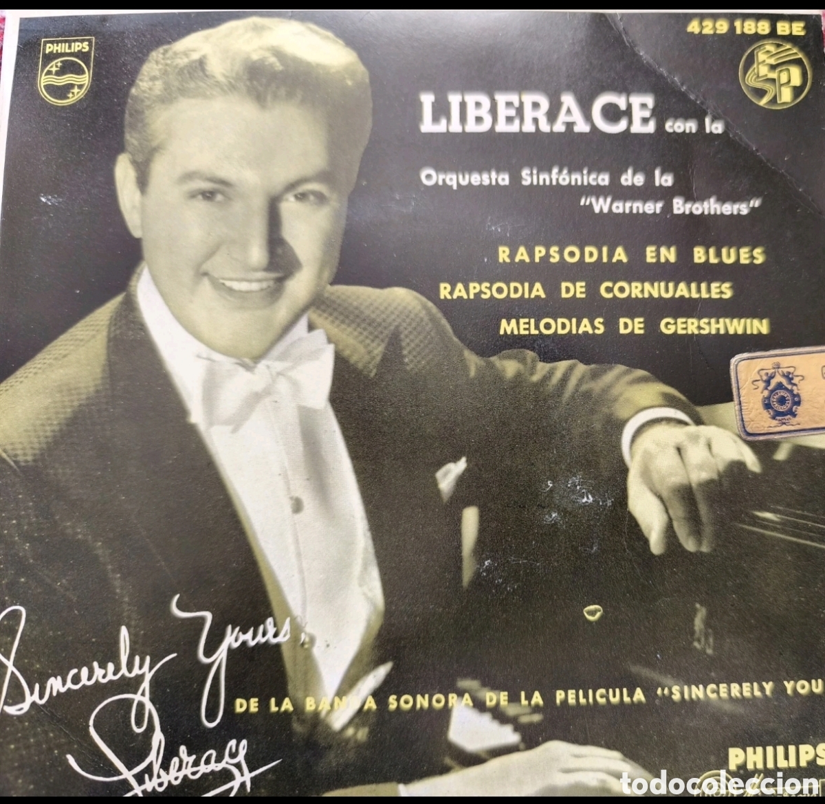 Discos de vinilo: Liberace con la Orquesta de la Warner Brothers - Foto 1