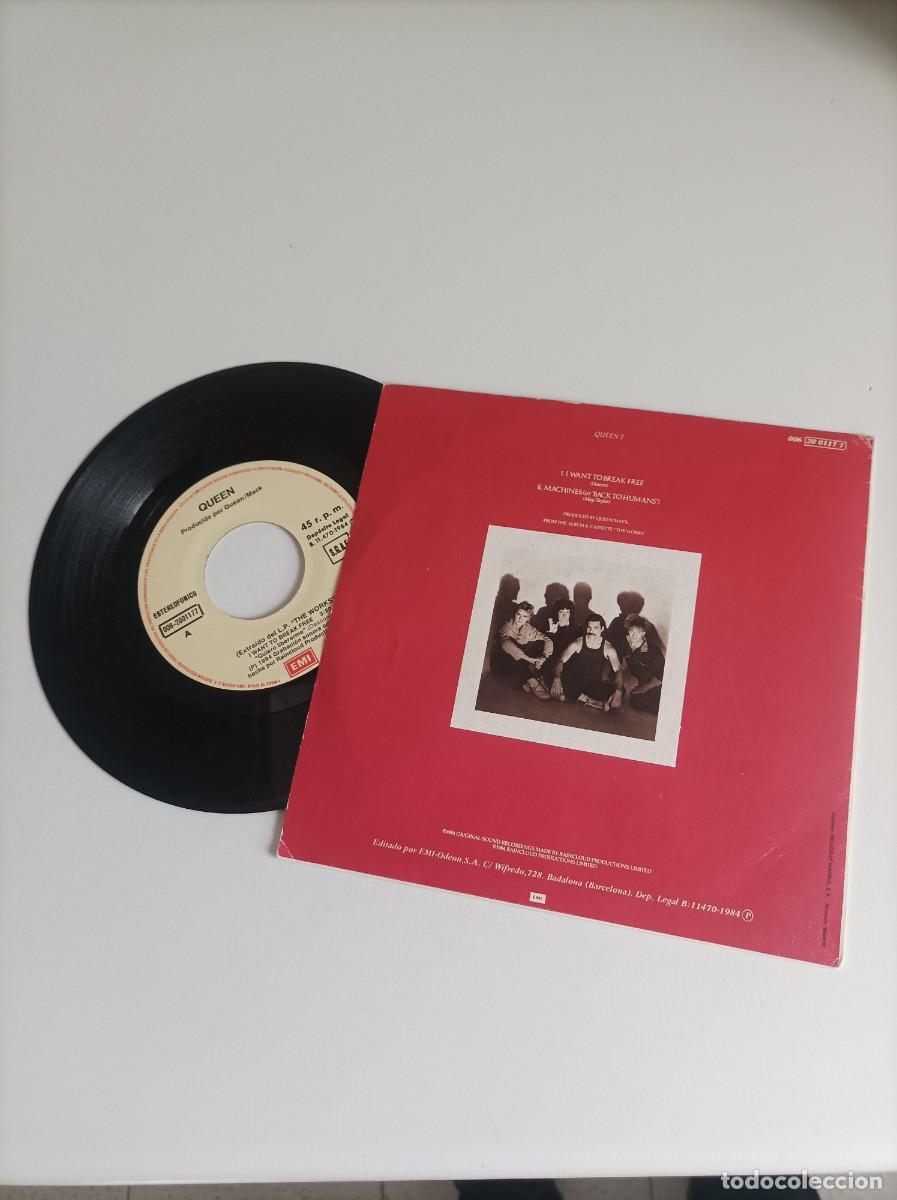 Discos de vinilo: Vinilos. Lote 3 single. Queen - Foto 6