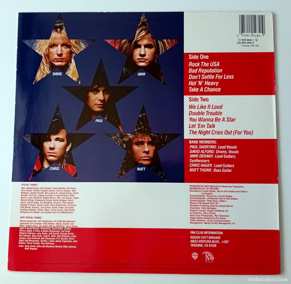 Discos de vinilo: LP ROUGH CUTT - WANTS YOU! - Foto 2