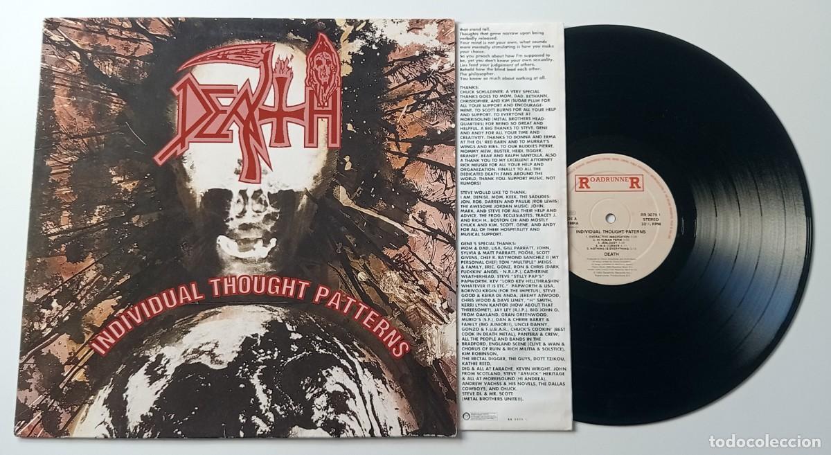 Discos de vinilo: LP DEATH - INDIVIDUAL THOUGHT PATTERNS - Foto 3