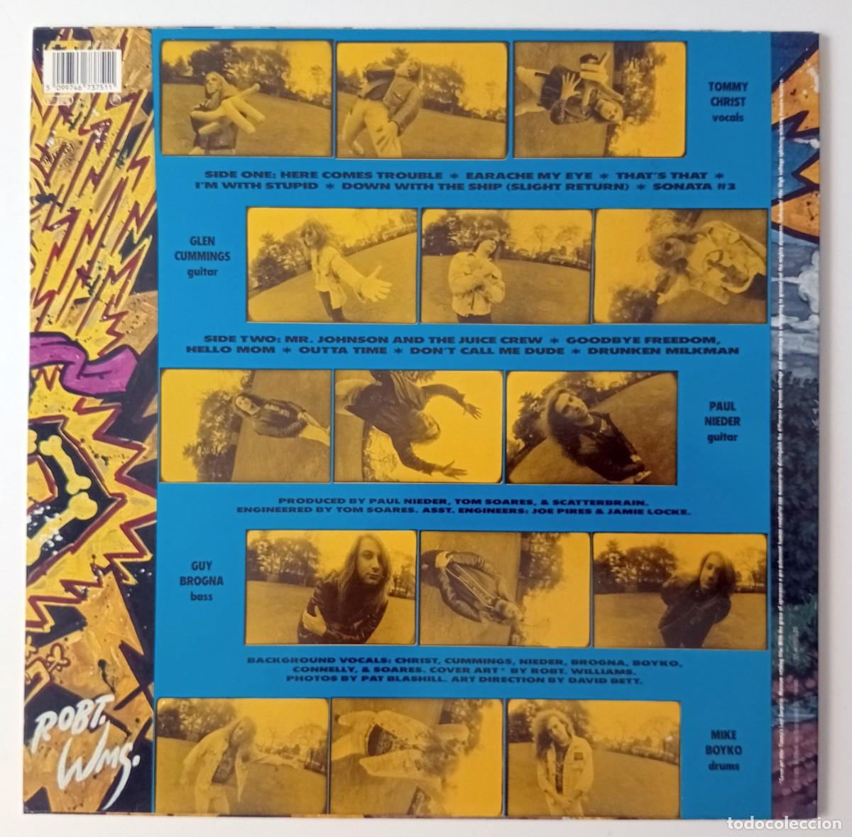 Discos de vinilo: LP SCATTERBRAIN - HERE COMES TROUBLE - Foto 2