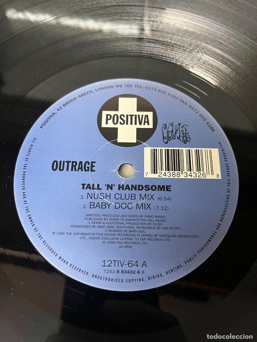 Discos de vinilo: Outrage Tall N Handsome - Foto 3