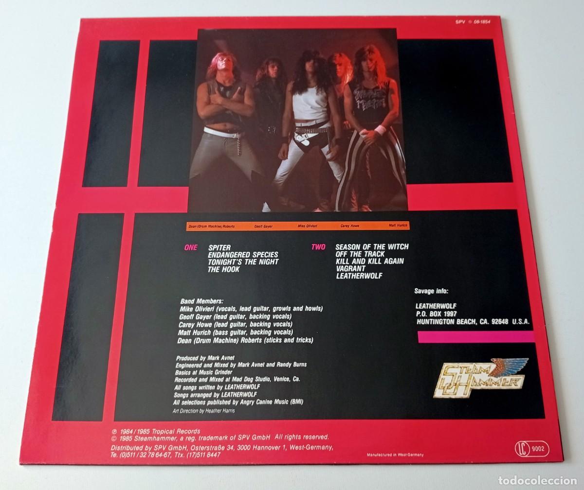 Discos de vinilo: LP LEATHERWOLF - LEATHERWOLF - Foto 2