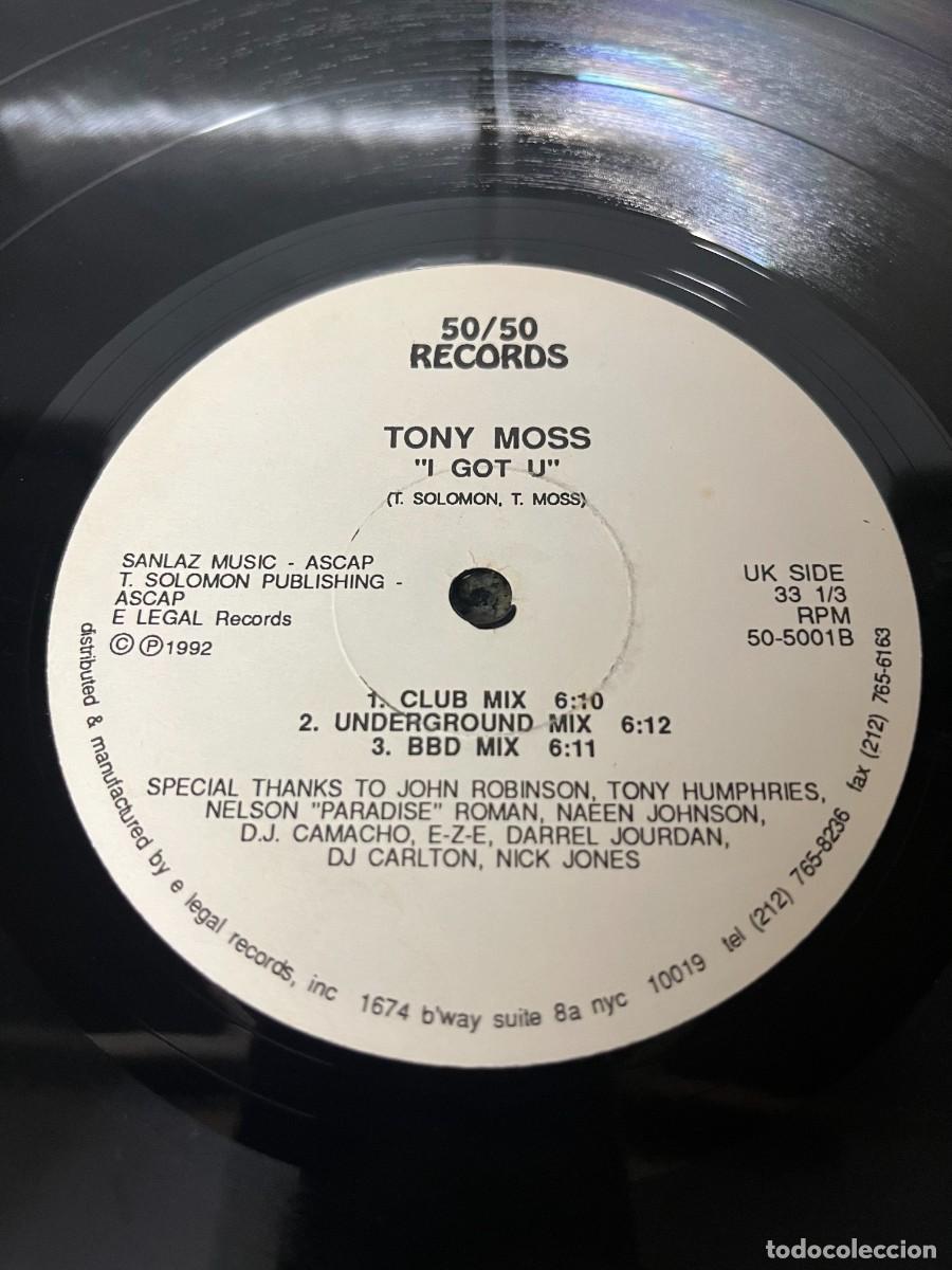 Discos de vinilo: Tony Moss I Got U Maxi - Foto 3
