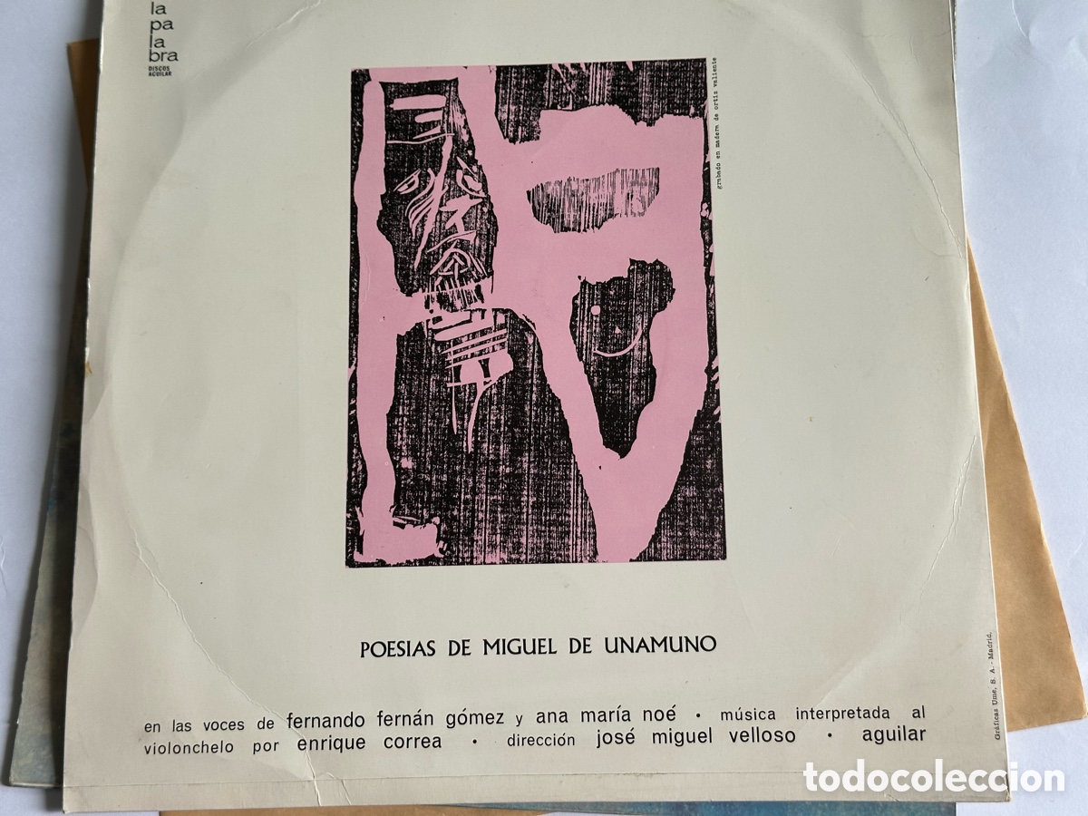 Discos de vinilo: Poes&iacute;as de Miguel de Unamuno - Foto 1