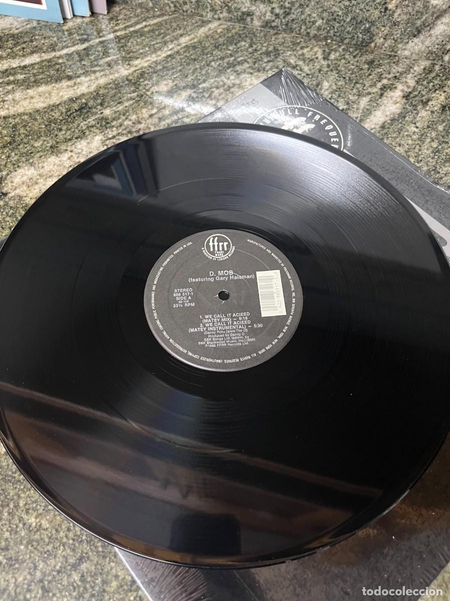 Discos de vinilo: D. Mob Featuring Gary Haisman We Call It Acieed / Trance Dance - Foto 3