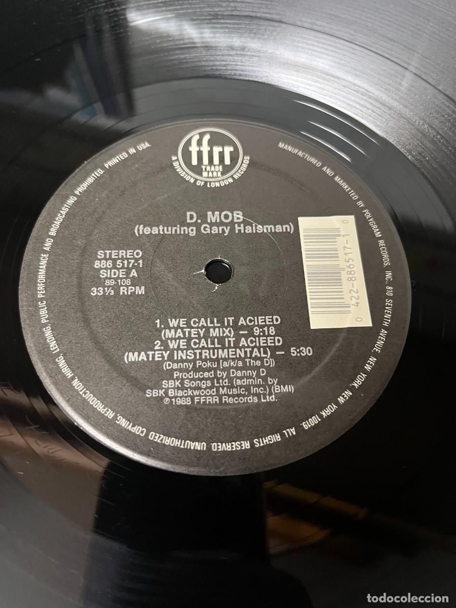 Discos de vinilo: D. Mob Featuring Gary Haisman We Call It Acieed / Trance Dance - Foto 4