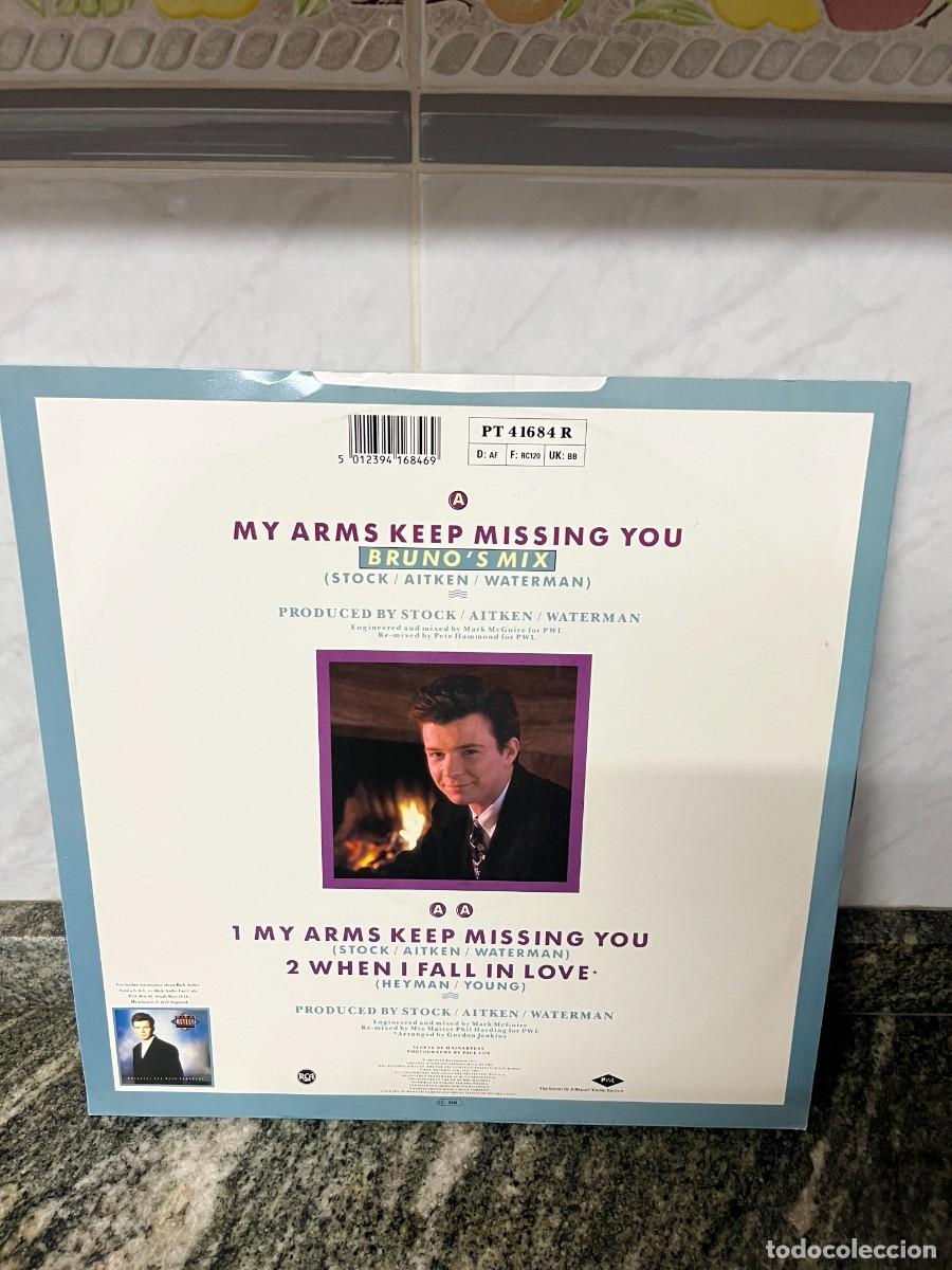 Discos de vinilo: Rick Astley My Arms Keep Missing You (Brunos Mix) - Foto 2