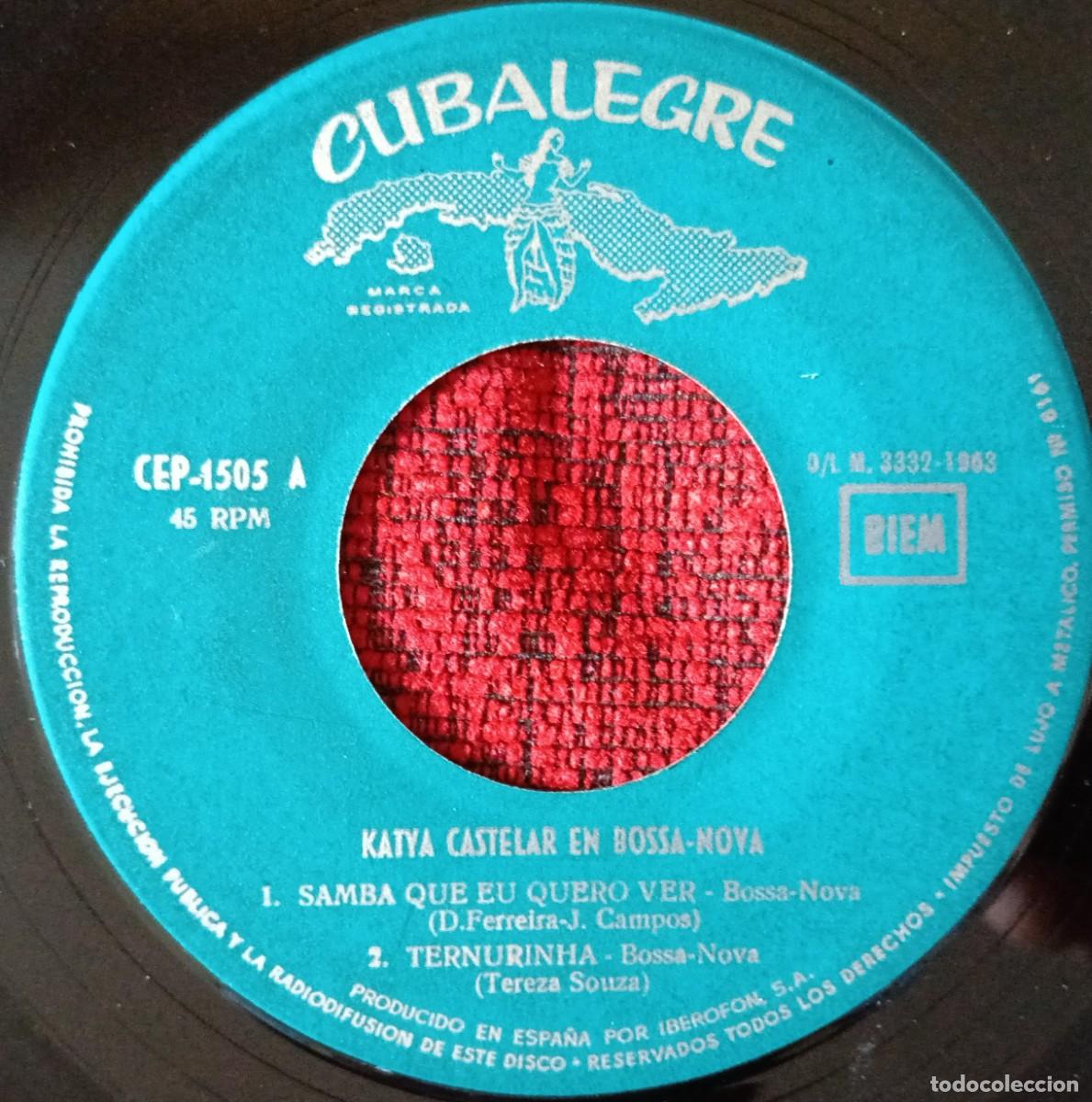 Discos de vinilo: KATYA CASTELAR ** En Bossa-Nova ** VINILO SINGLE EP 1963 - Foto 3