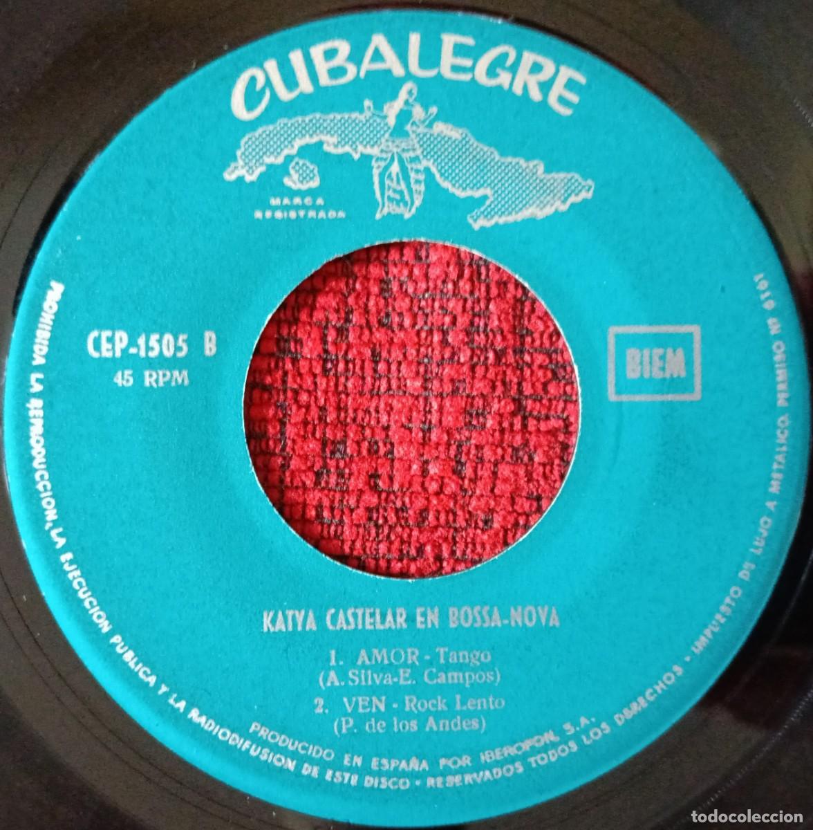 Discos de vinilo: KATYA CASTELAR ** En Bossa-Nova ** VINILO SINGLE EP 1963 - Foto 4