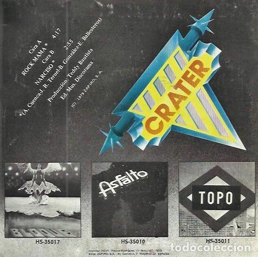 Discos de vinilo: Crater &ndash; Rock Mama / Narciso - Foto 2