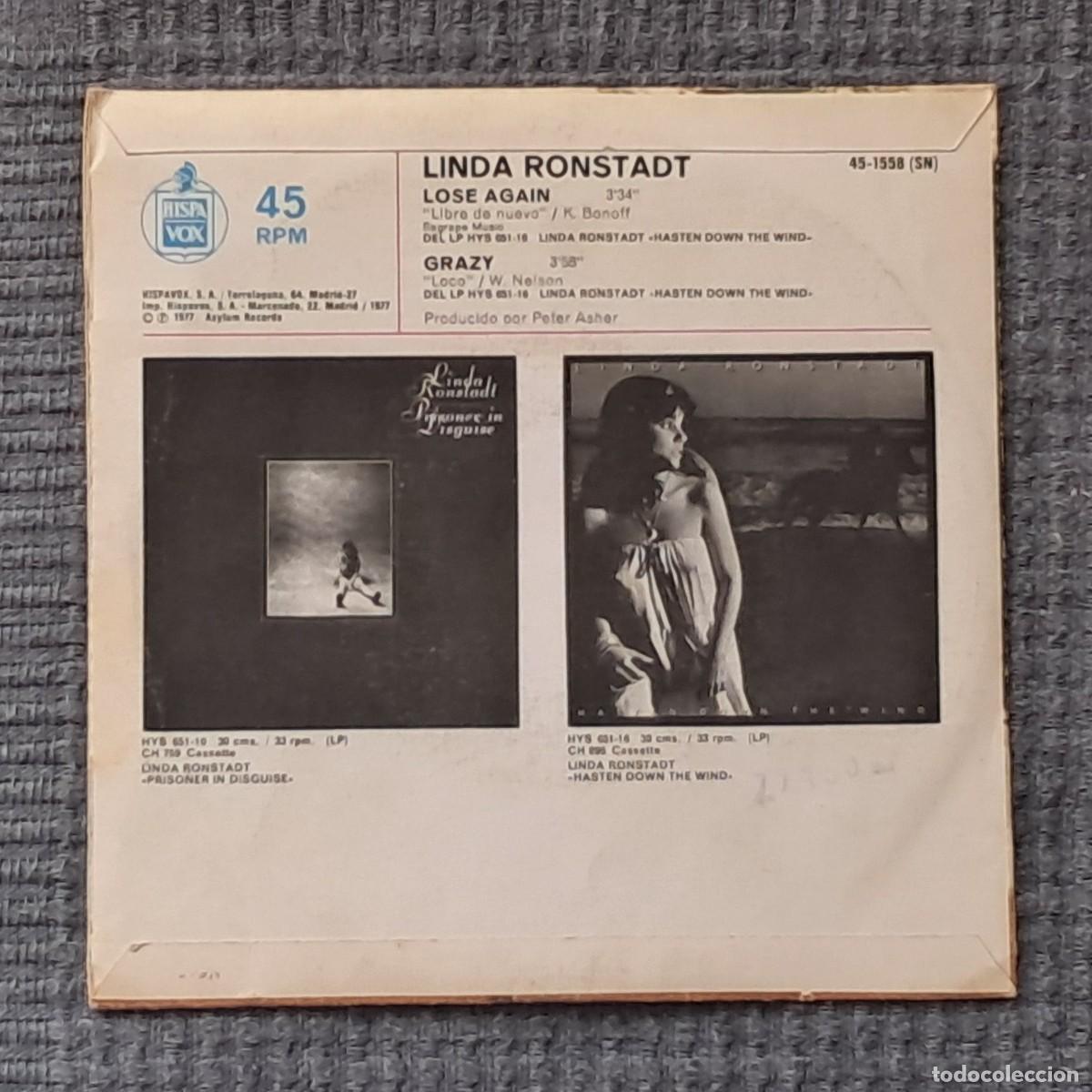 Discos de vinilo: LINDA RONSTADT &ndash; LOSE AGAIN - Foto 2