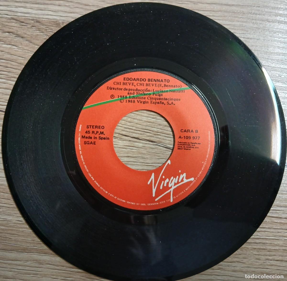 Discos de vinilo: DISCO VINILO SINGLE EDOARDO BENNATO (OK ITALIA) - Foto 4