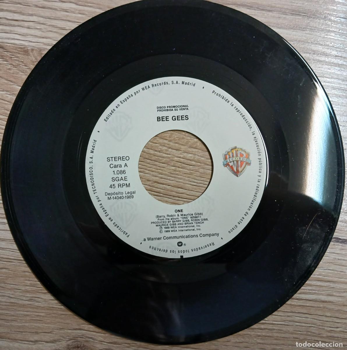 Discos de vinilo: DISCO VINILO SINGLE BEE GEES (ONE) - Foto 3