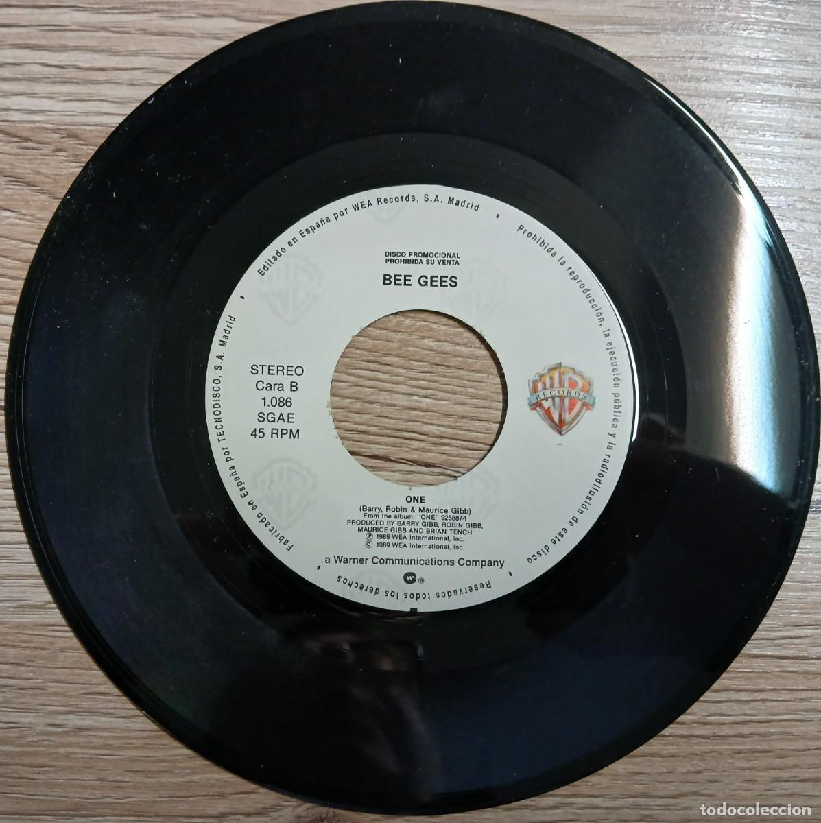 Discos de vinilo: DISCO VINILO SINGLE BEE GEES (ONE) - Foto 4