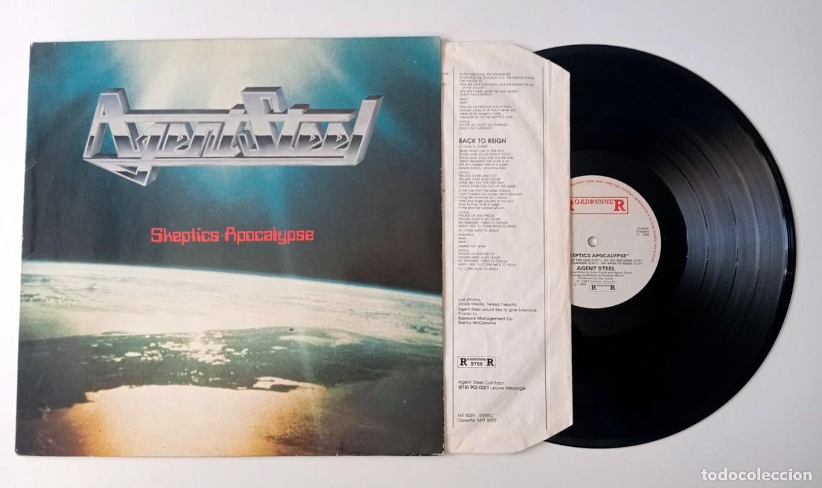 Discos de vinilo: LP AGENT STEEL - SKEPTICS APOCALYPSE - Foto 3