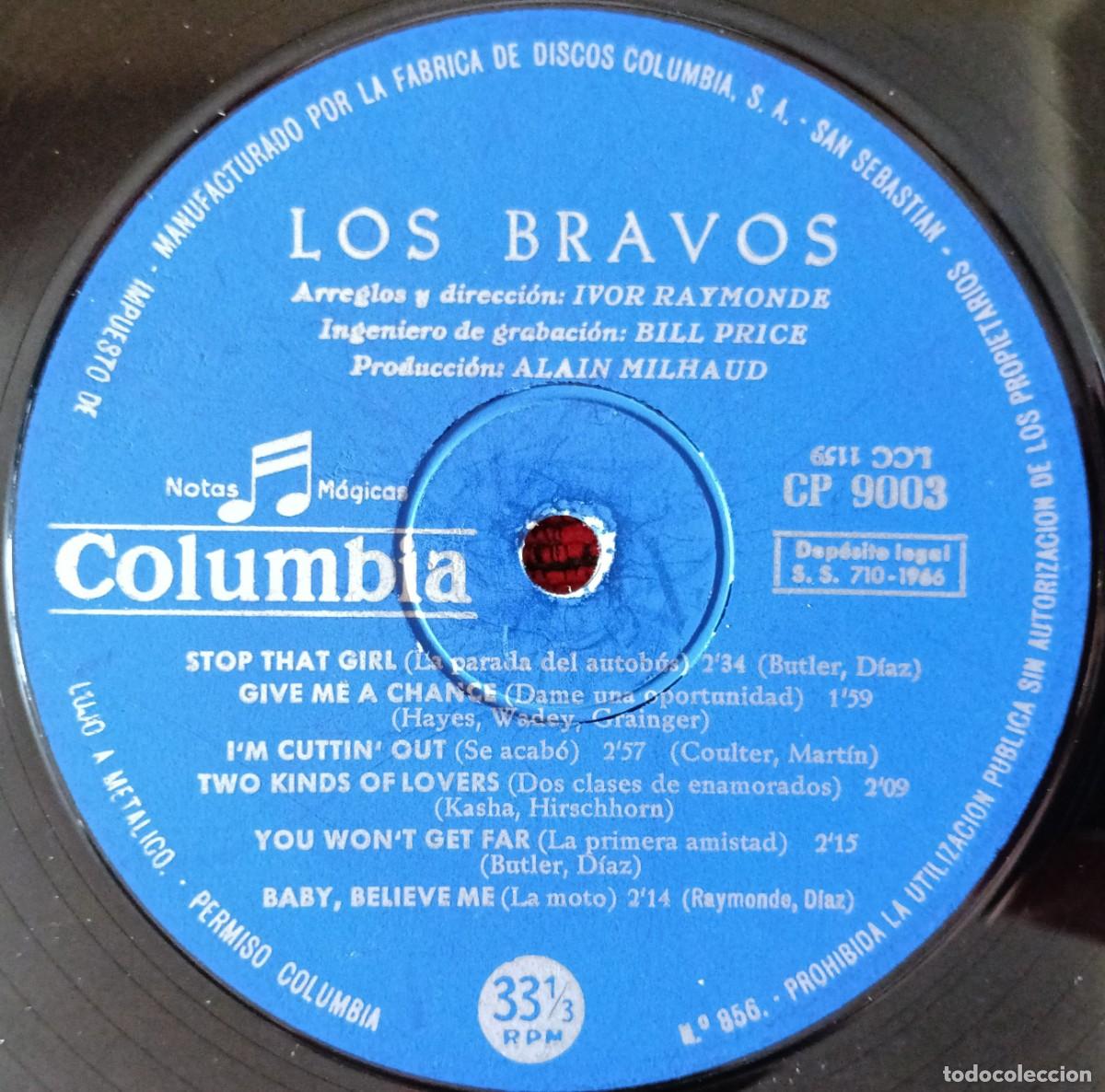Discos de vinilo: LOS BRAVOS ** Los Bravos ** VINILO LP 1966 - Foto 4