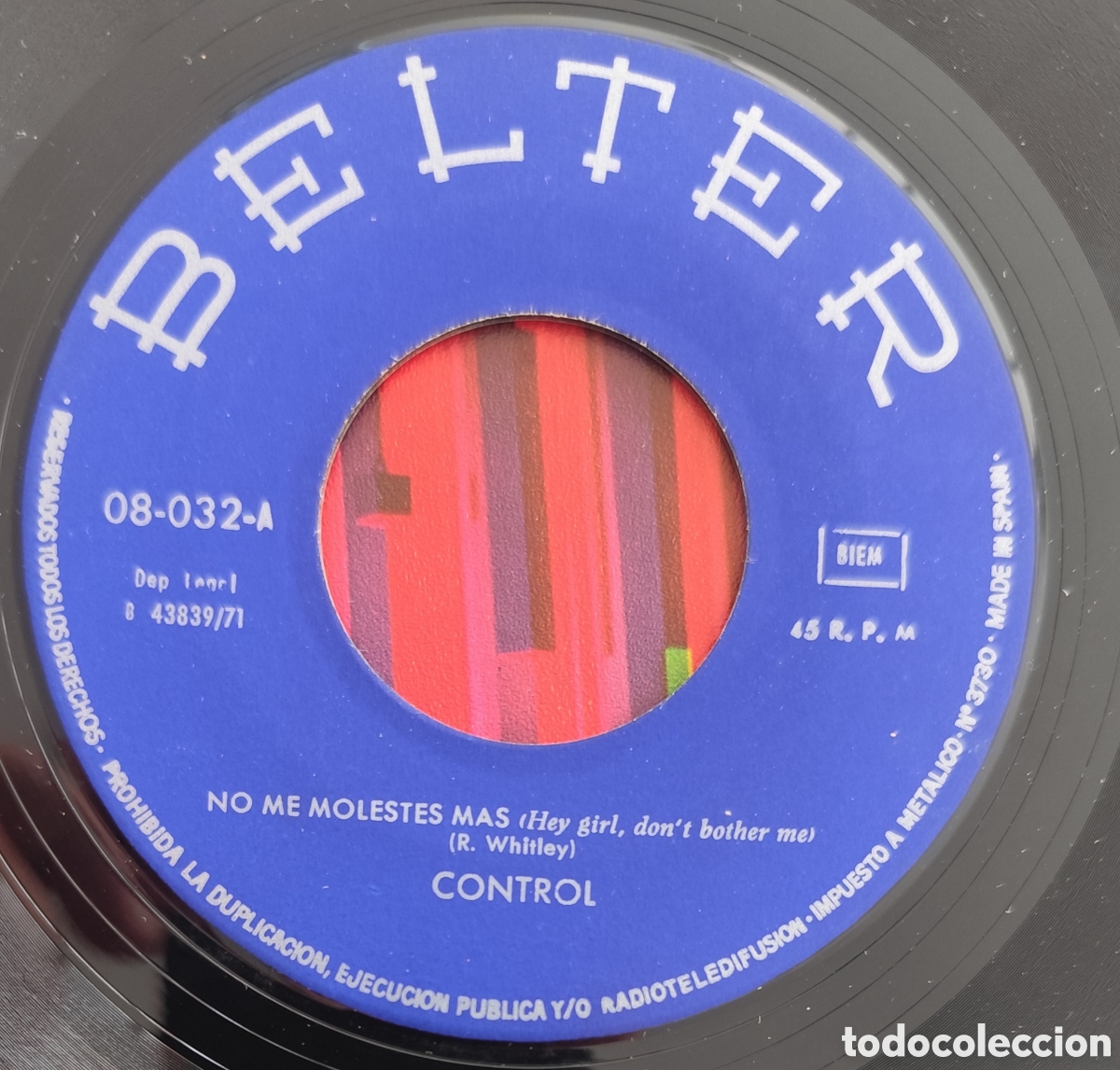 Discos de vinilo: CONTROL - NO ME MOLESTES MAS - Foto 2
