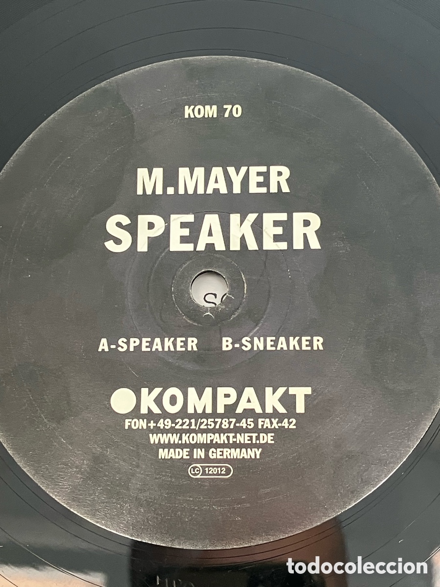 Discos de vinilo: M.Mayer - Speaker 12&rdquo; - Foto 7