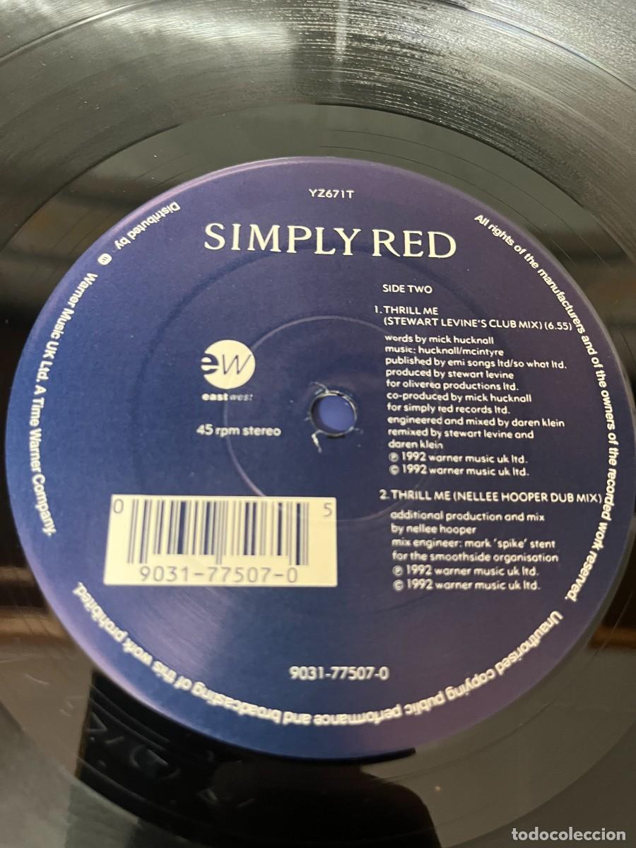 Discos de vinilo: Simply Red Thrill Me Maxi - Foto 4