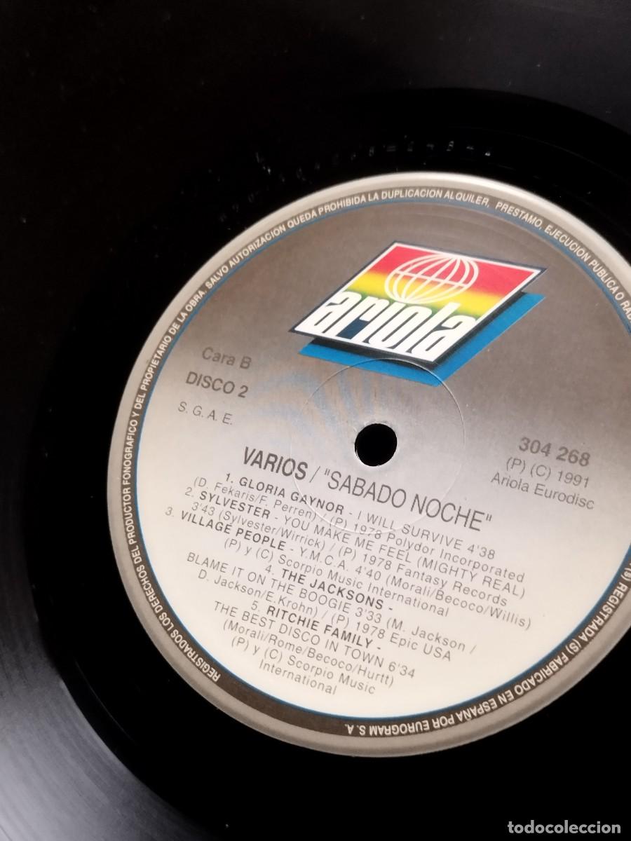 Discos de vinilo: Various &ndash; Sabado Noche. Doble vinilo. - Foto 3