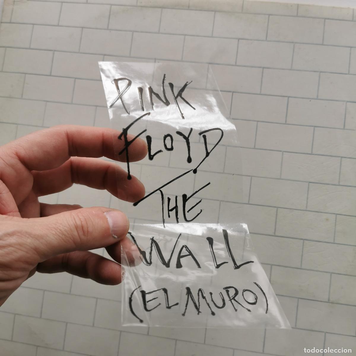 Disques de vinyle: DISCO PERFECTO Pink Floyd The Wall doble LP con etiqueta transparente del titulo