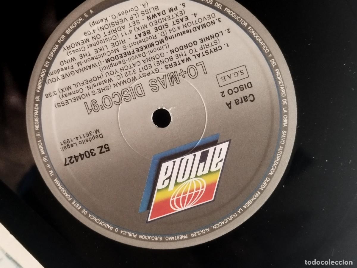 Discos de vinilo: Various &ndash; Lo + Mas Disco 91. Doble vinilo. - Foto 3