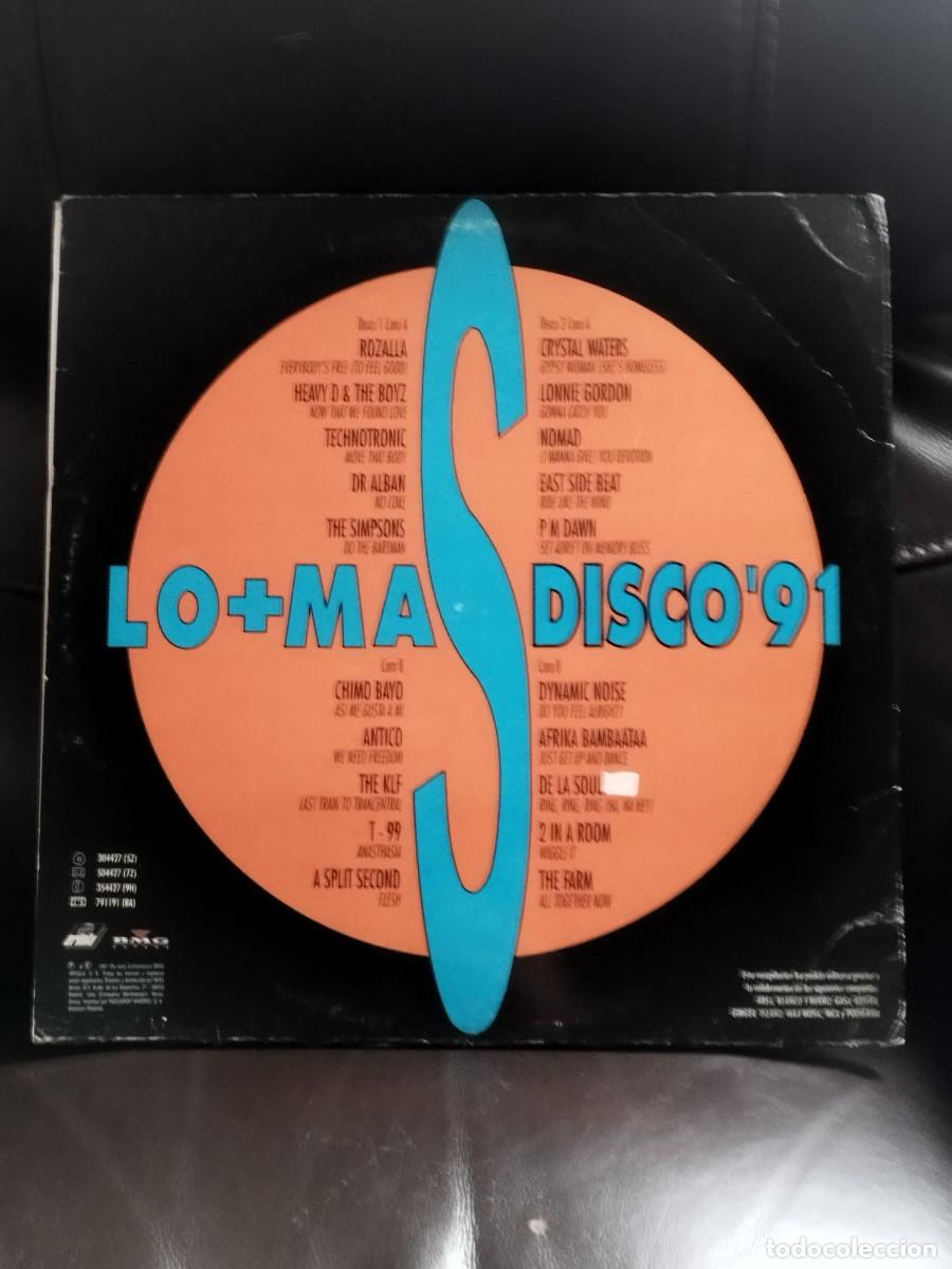 Discos de vinilo: Various &ndash; Lo + Mas Disco 91. Doble vinilo. - Foto 6