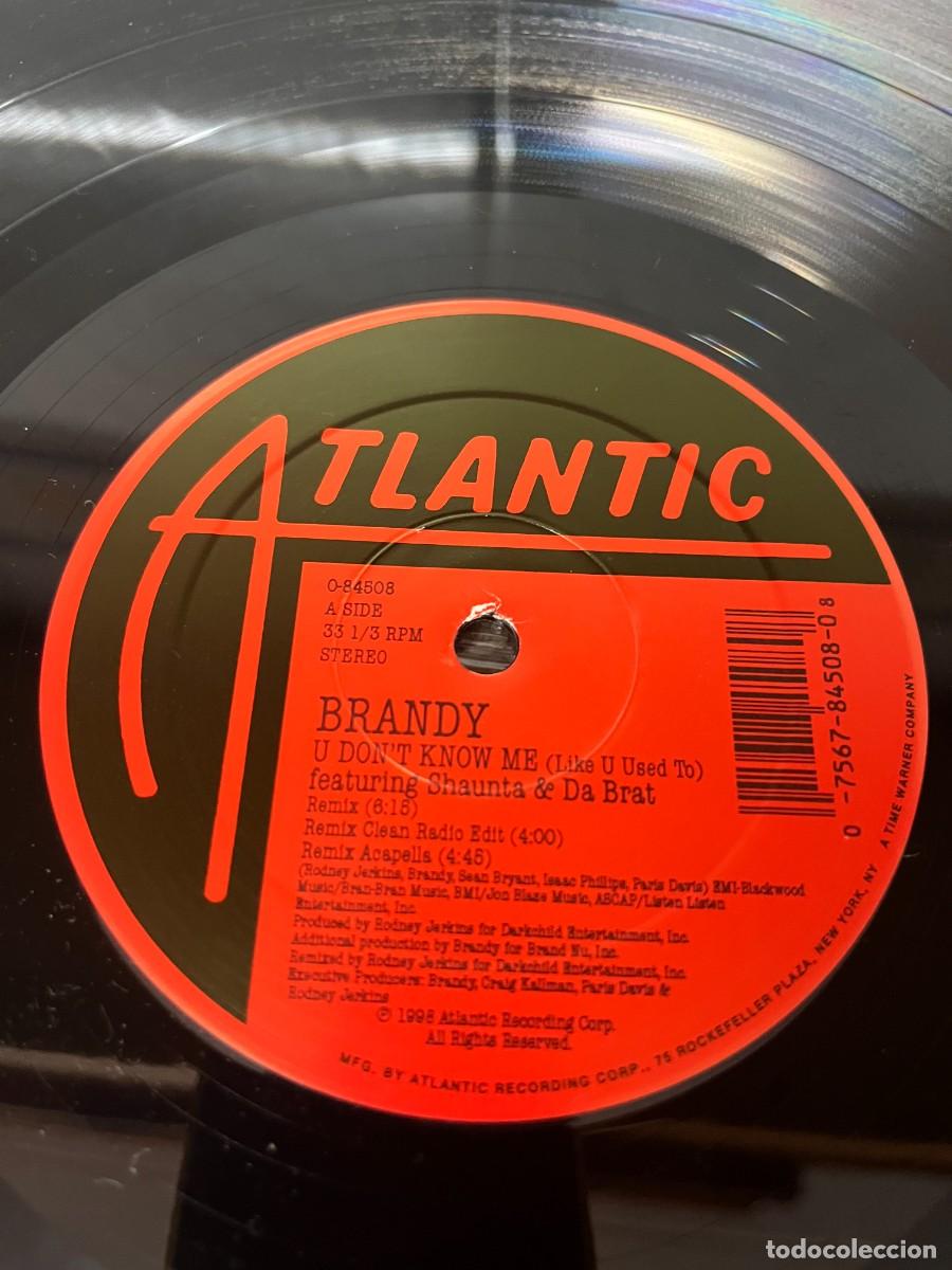 Discos de vinilo: Brandy U Dont Know Me (Like U Used To) - Foto 3