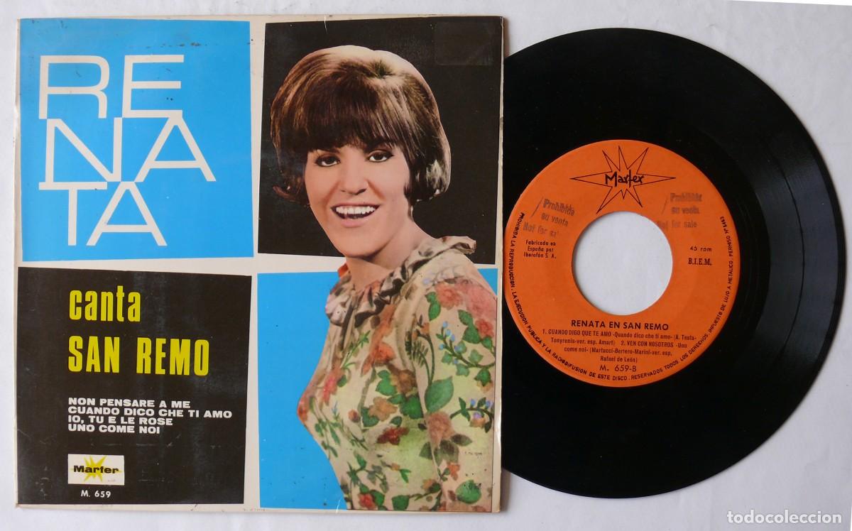 Discos de vinilo: Renata - Canta San Remo- Ep - Foto 1