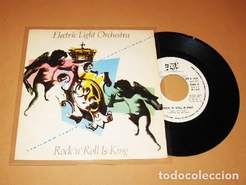Discos de vinilo: ELO / ELECTRIC LIGHT ORCHESTRA - ROCK 'N' ROLL IS KING - PROMO SINGLE - 1983