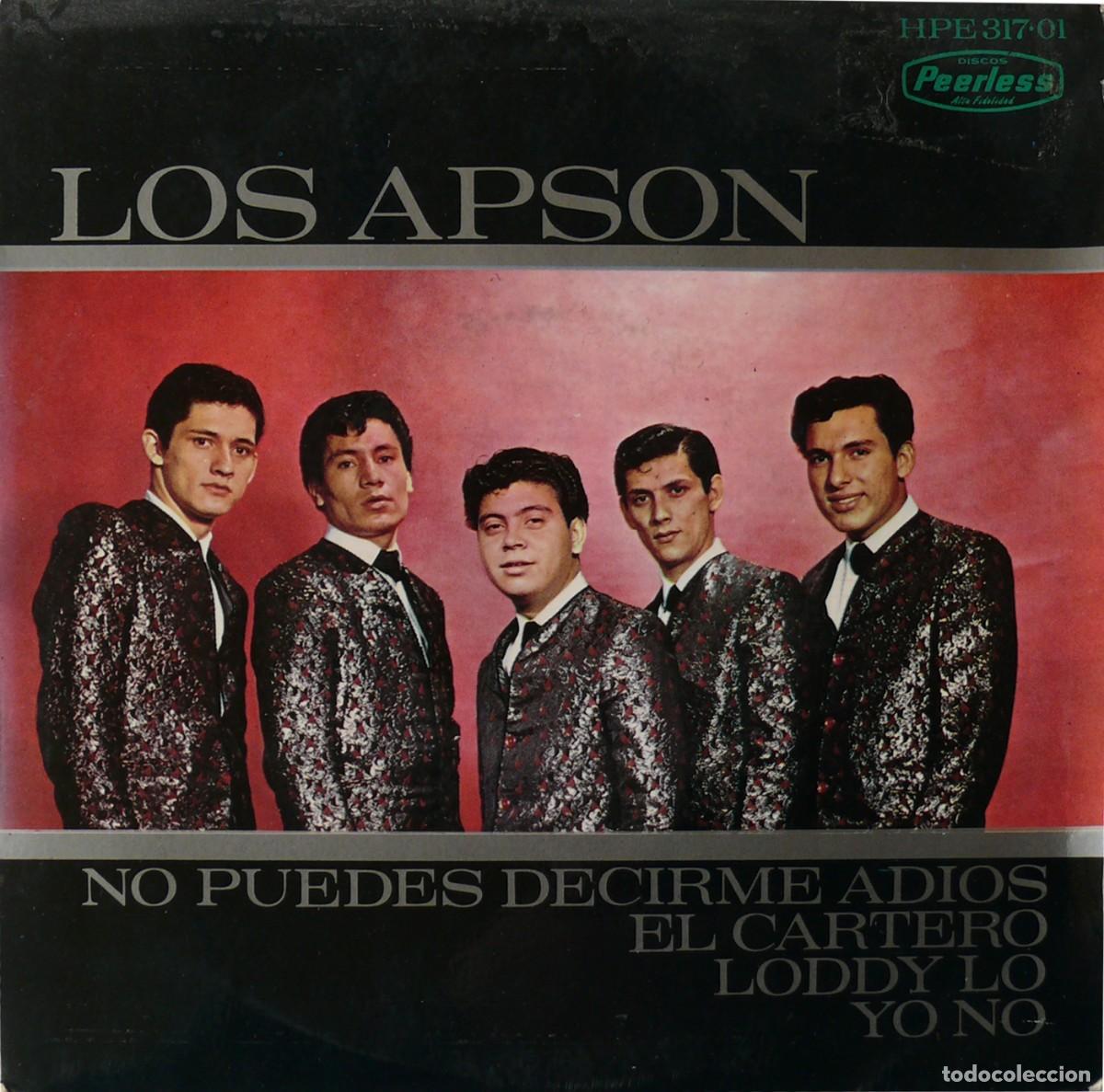 Discos de vinilo: Los Apson - No puedes decirme adios - EP - Foto 1