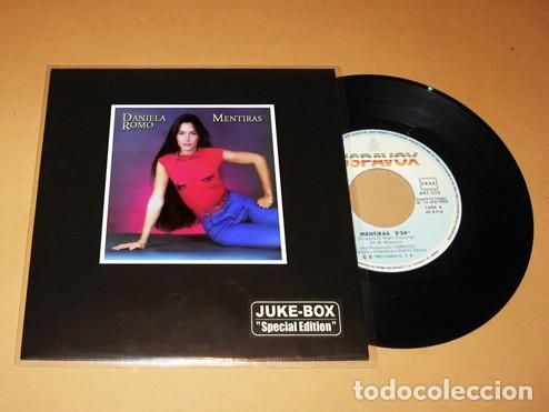 Discos de vinilo: DANIELA ROMO - MENTIRAS - SINGLE - 1983 - JUKE-BOX - HIT DE DEBUT - Foto 1