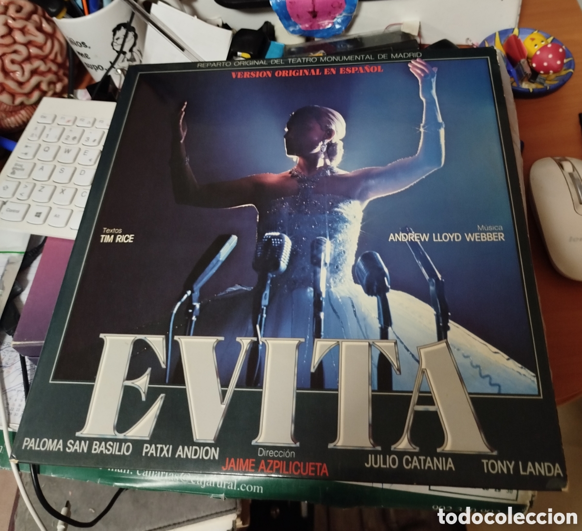Discos de vinilo: Evita. BSO. Doble LP + libreto - Foto 1