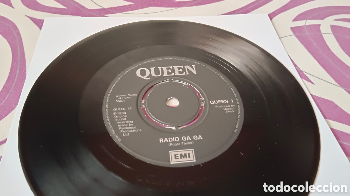 Discos de vinilo: Queen &ndash; Radio Ga Ga 7&rdquo; Single - Foto 3