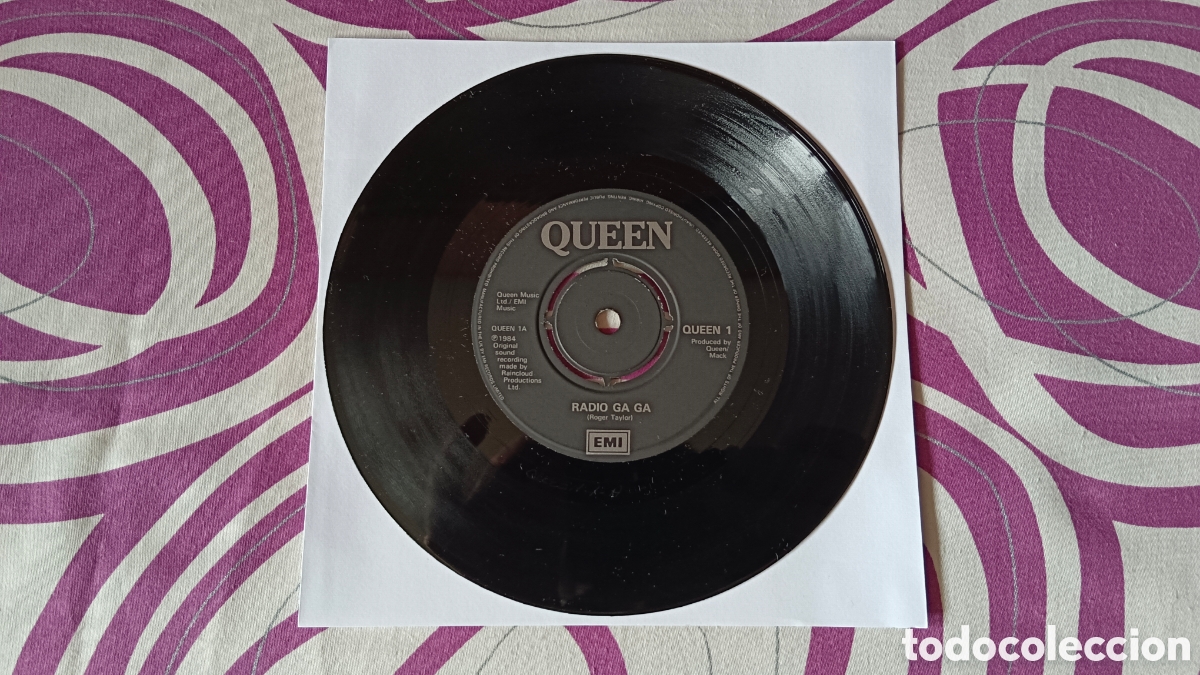 Discos de vinilo: Queen &ndash; Radio Ga Ga 7&rdquo; Single - Foto 4