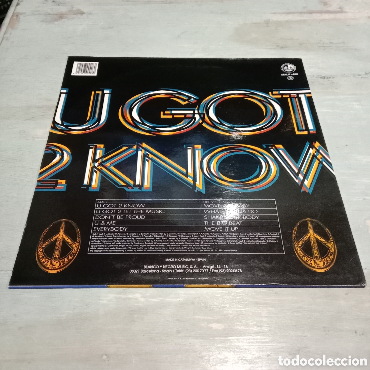 Discos de vinilo: CAPELLA - U GOT 2 KNOW - LP - Foto 2