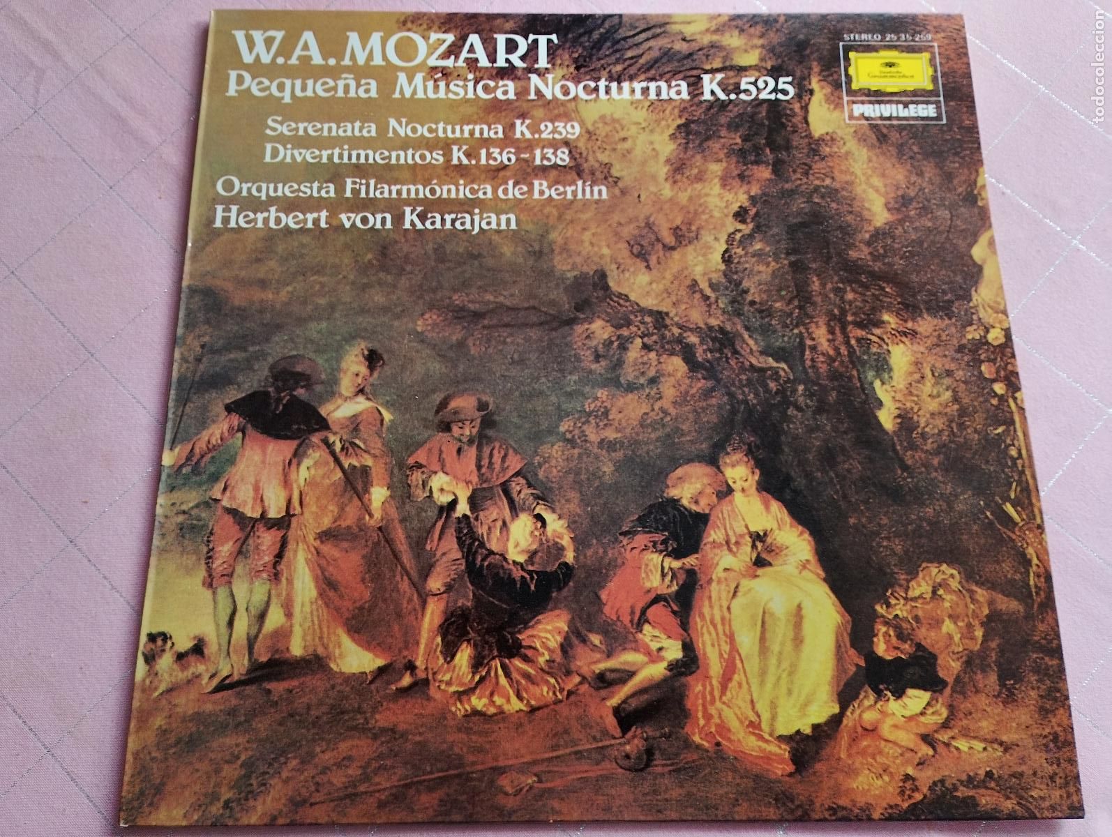Discos de vinilo: w,a,mozart, peque&ntilde;a musica nocturna k 525