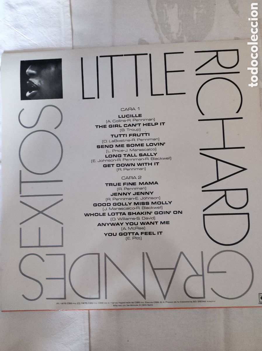 Discos de vinilo: LITTLE RICHARD - GRANDES EXITOS - Foto 2