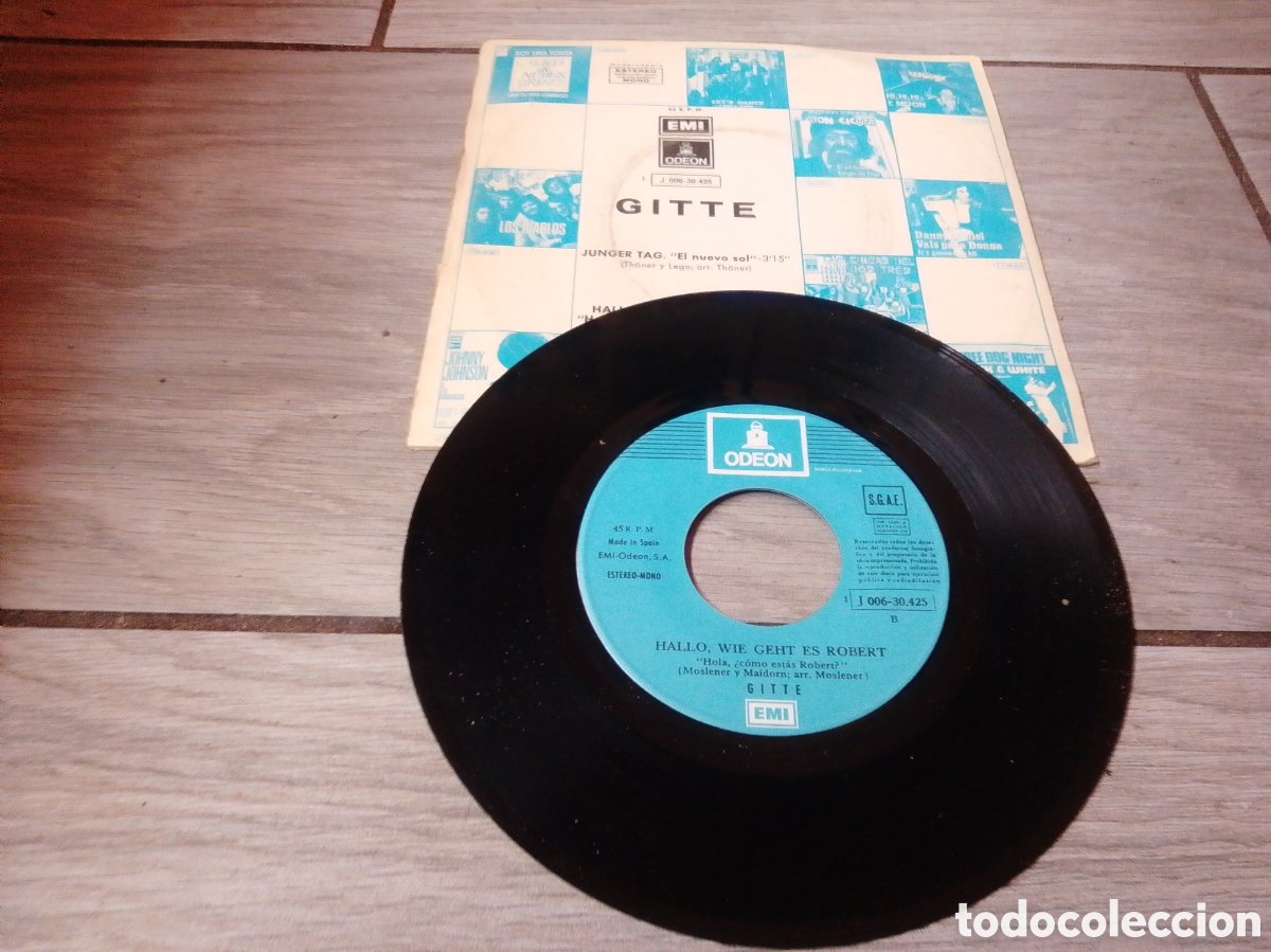 Discos de vinilo: GITTE - JUNGER TAG - SINGLE - SPAIN - EMI - CC - - Foto 2