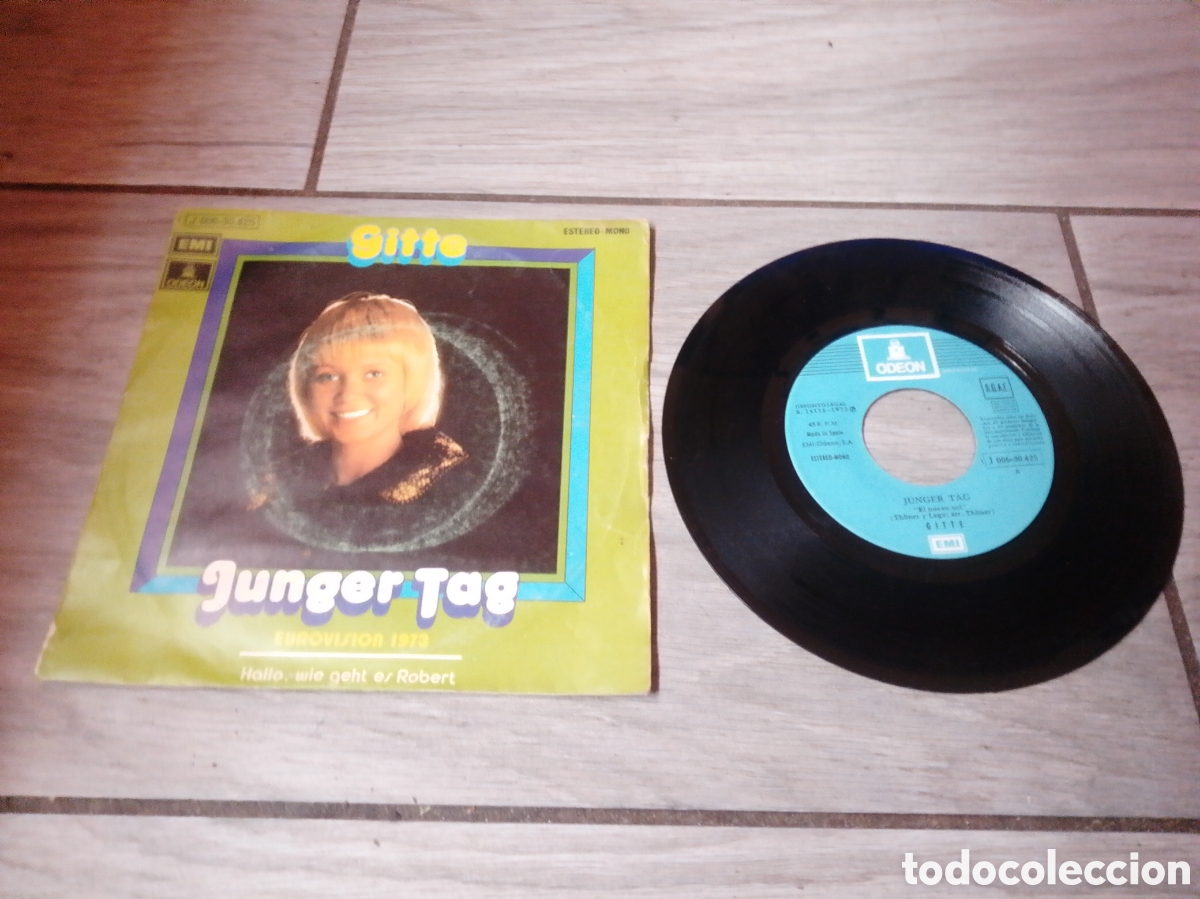 Discos de vinilo: GITTE - JUNGER TAG - SINGLE - SPAIN - EMI - CC - - Foto 1