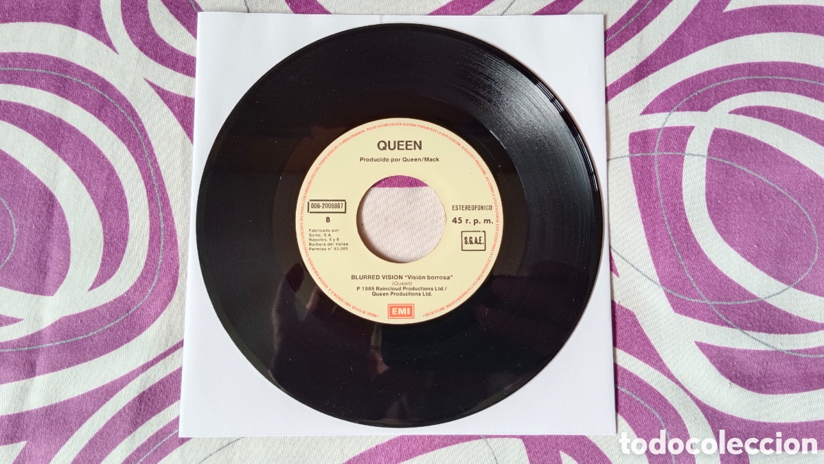 Discos de vinilo: Queen &ndash; One Vision 7&rdquo; PROMO - Foto 4